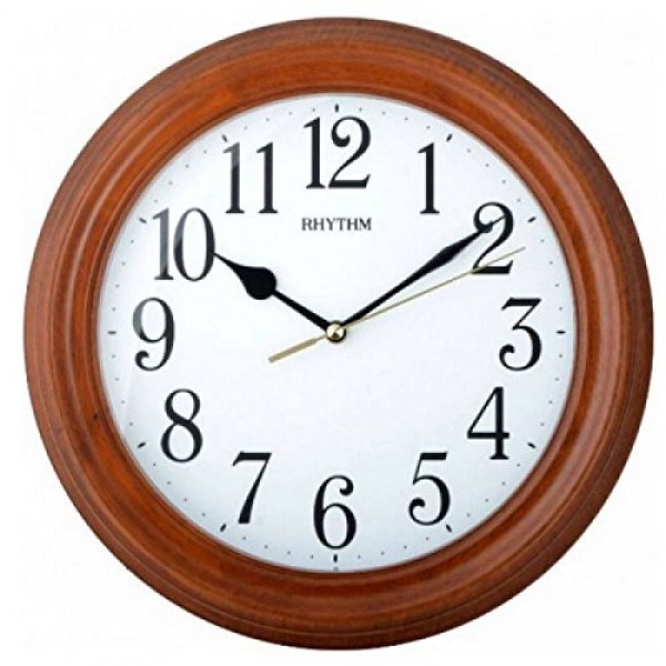 Rhythm(Japan) Silent Silky Move Wooden Wall Clock Rhythm(Japan) Silent Silky Move Wooden Wall Clock